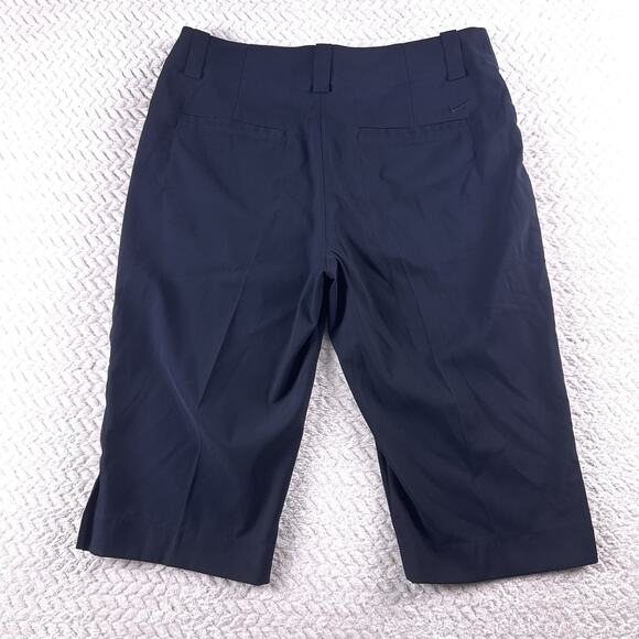 WOMEN'S NIKE GOLF Black Dri-Fit Capri Bottoms Pants Slash Pockets sz 4 Stretchy - Picture 4 of 13